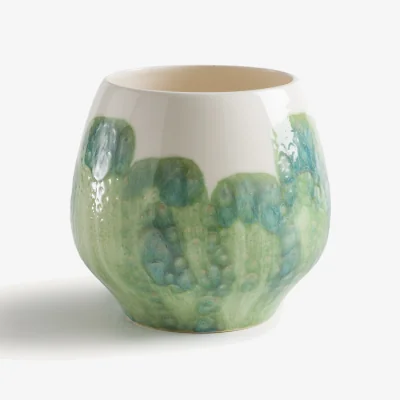 La Redoute Winga Hand-Painted Glazed Earthenware Vase