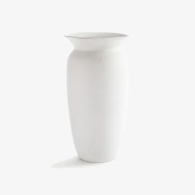 La Redoute Estre Vase in Cracked Earthenware H46cm