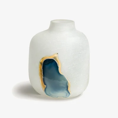 La Redoute Laga Hand-Blown Glass Vase, H28cm
