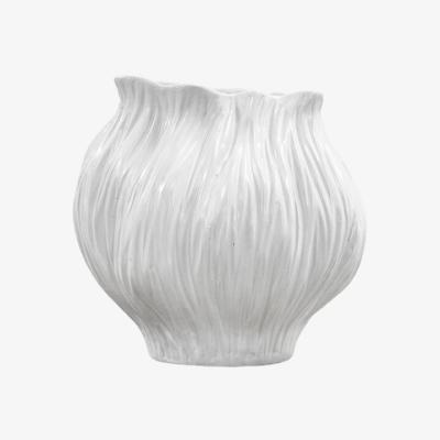 La Redoute 21cm White Clay Flora Vase