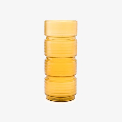 La Redoute Sunira Transparent Yellow Glass Vase