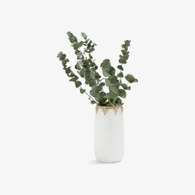 La Redoute Kuro Ceramic & Jute Decorative Vase