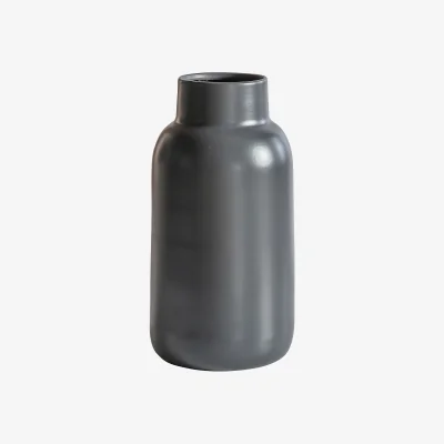La Redoute 20cm Grey Ceramic Vase