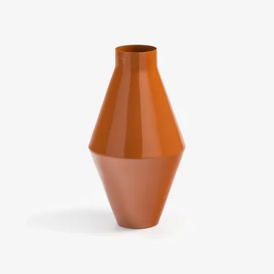 La Redoute Plana '70s Style Metal Vase