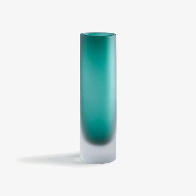 La Redoute Audran Frosted Blown Glass Vase, Height 28cm