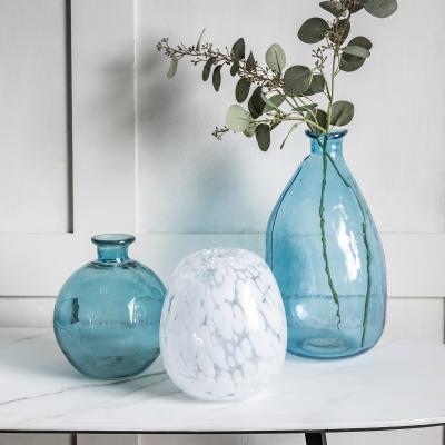 La Redoute 17cm Macon Clear White Speckle Vase