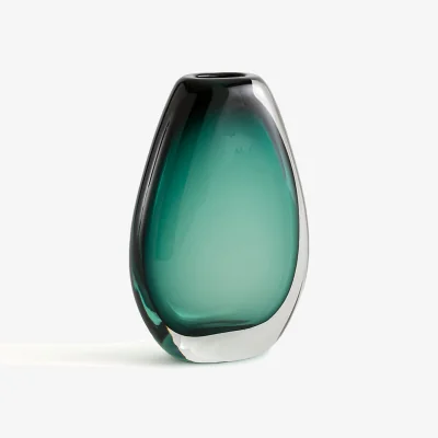 La Redoute Esmeralde Thick Glass Vase, H20.5cm