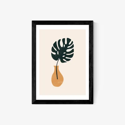 La Redoute Monstera Vase by Sundry Society Print