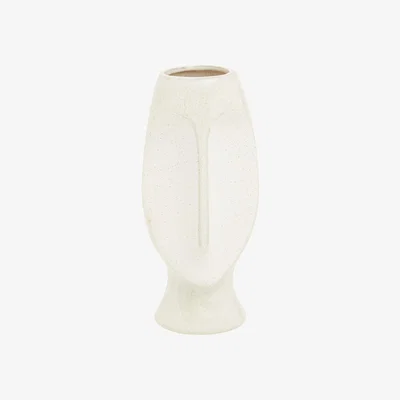 La Redoute 26cm Beige Stone Face Vase