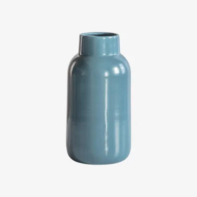 La Redoute 20cm Blue Ceramic Vase