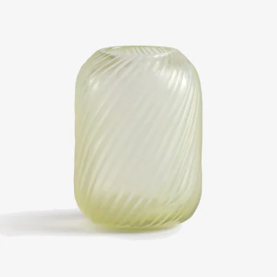 La Redoute Azea Ribbed Glass Vase H13cm
