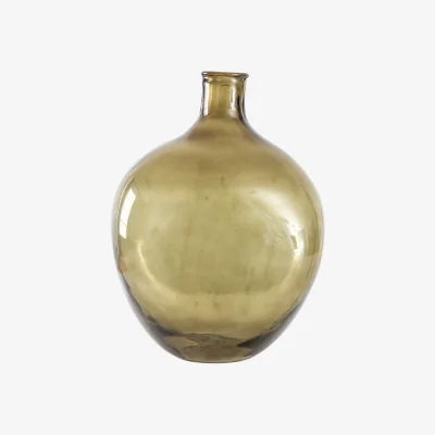 La Redoute 39cm Green Bottle Vase