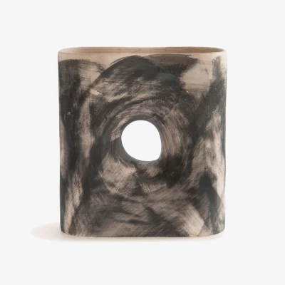 La Redoute Lixa Matt Earthenware Vase H22.5cm