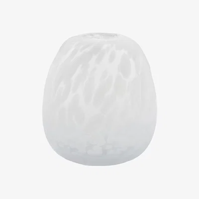 La Redoute 17cm Macon Frosted White Speckle Vase