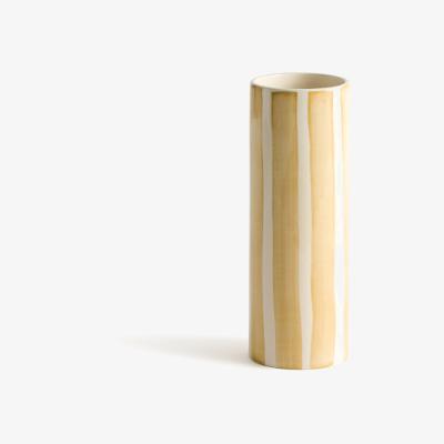 La Redoute Anastase H26.5cm Striped Earthenware Vase