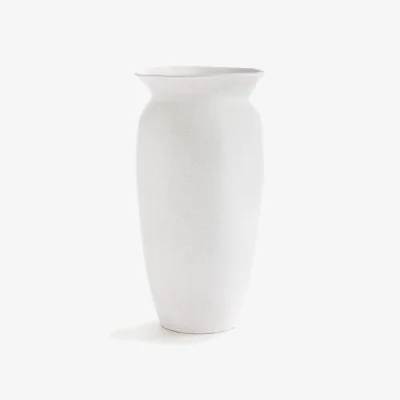 La Redoute Estre Vase in Cracked Earthenware H40cm