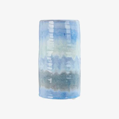 La Redoute Stoneware Vase, Blue Finish