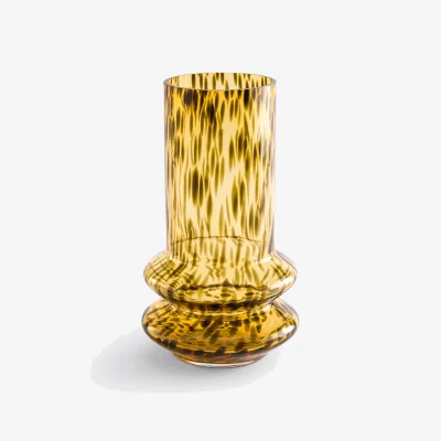 La Redoute Onana 24cm High Spotted Glass Vase