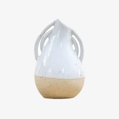 La Redoute 12cm White Organic Vase