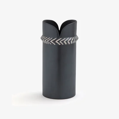 La Redoute Varana Ceramic Vase with Chevron Detail
