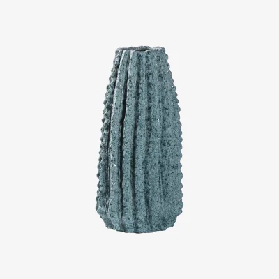 La Redoute 37cm Blue Textured Vase