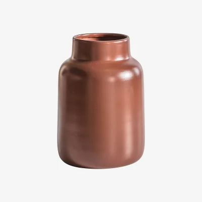 La Redoute 18cm Ceramic Rust Vase