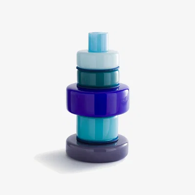 La Redoute Maveo Blown Glass Vase with 5 Rings H32cm