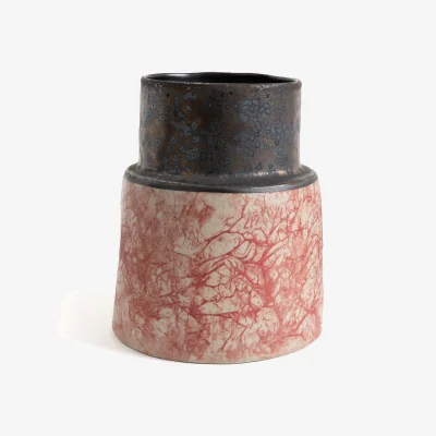 La Redoute Altadill Enamelled Stoneware Vase, H17.5 cm