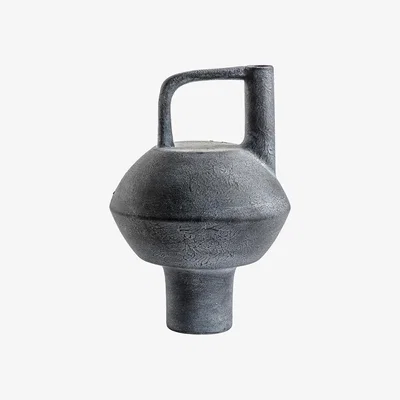 La Redoute 34cm Grey Ceramic Vase