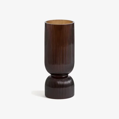La Redoute Valira H26cm Textured Glass Vase
