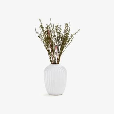 La Redoute Estria Grooved Ceramic Vase, H21cm