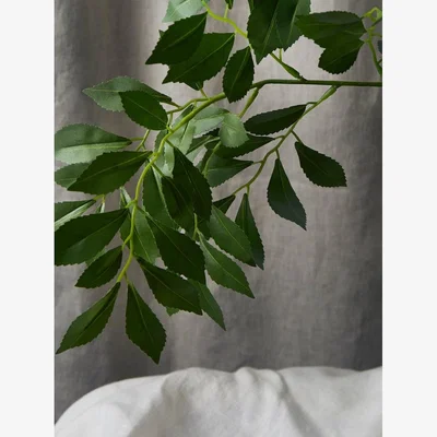 Layered Lounge Faux Parvifolia Eucalyptus Spray