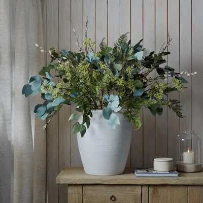 Layered Lounge Faux Spring Greens Bouquet