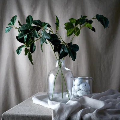 Layered Lounge Faux Dark Green Foliage