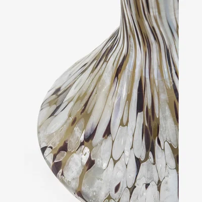 Marks & Spencer Gallery Home Tall Aditya Glass Mottled Vase - Black, Black