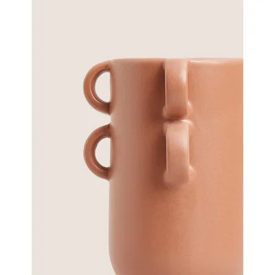 Marks & Spencer M&S Small Glazed Vase - Brown, Brown