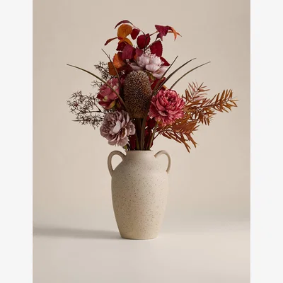 Marks & Spencer M&S Collection Large Mixed Floral Arrangement Ceramic - Cream, Cream