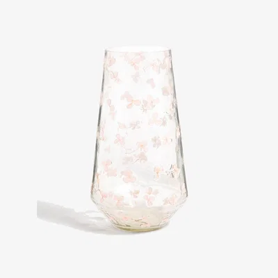 Marks & Spencer M&S Pressed Flower Glass Vase Pink