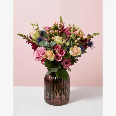 Marks & Spencer M&S Rose & Spray Stock Bouquet with Vase