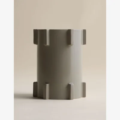 Marks & Spencer M&S X Kelly Hoppen Ridged Vase Beige