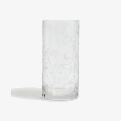 Marks & Spencer M&S Cherry Blossom Glass Cylinder Vase