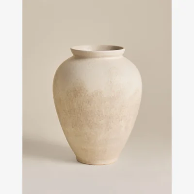 Marks & Spencer M&S Large Rounded Ceramic Vase Brown