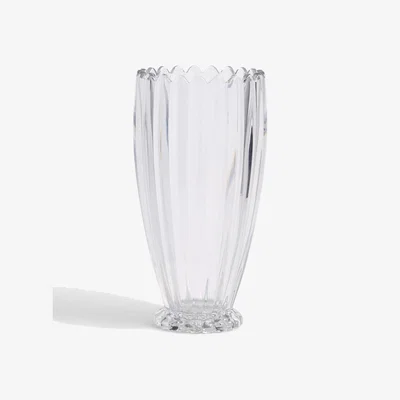 Marks & Spencer M&S Collection Scallop Tapered Glass Vase - Clear, Clear