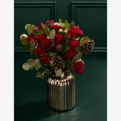 Marks & Spencer M&S Red Roses & Skimmia with Vase (Delivery from 27 Nov)