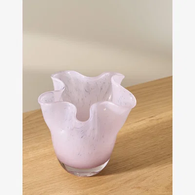 Marks & Spencer M&S Small Cheena Glass Handkerchief Vase - Pink, Pink