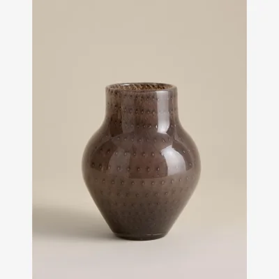 Marks & Spencer M&S Bubble Decorative Glass Vase Neutral