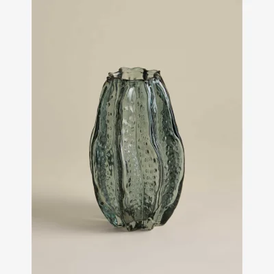 Marks & Spencer M&S Bright Colour Glass Vase Light Blue