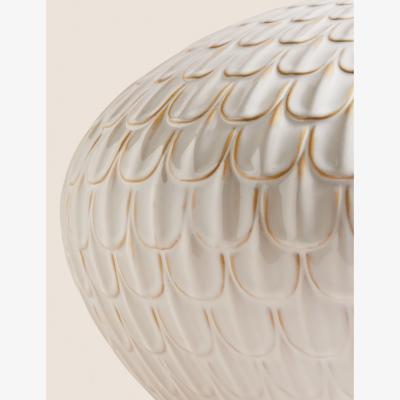 Marks & Spencer M&S Large Textured Vase - White, White