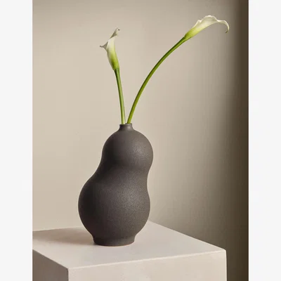 Marks & Spencer M&S X Kelly Hoppen Tall Organic Vase - Charcoal, Charcoal