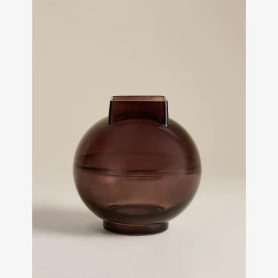 Marks & Spencer M&S Square Globe Band Vase Purple